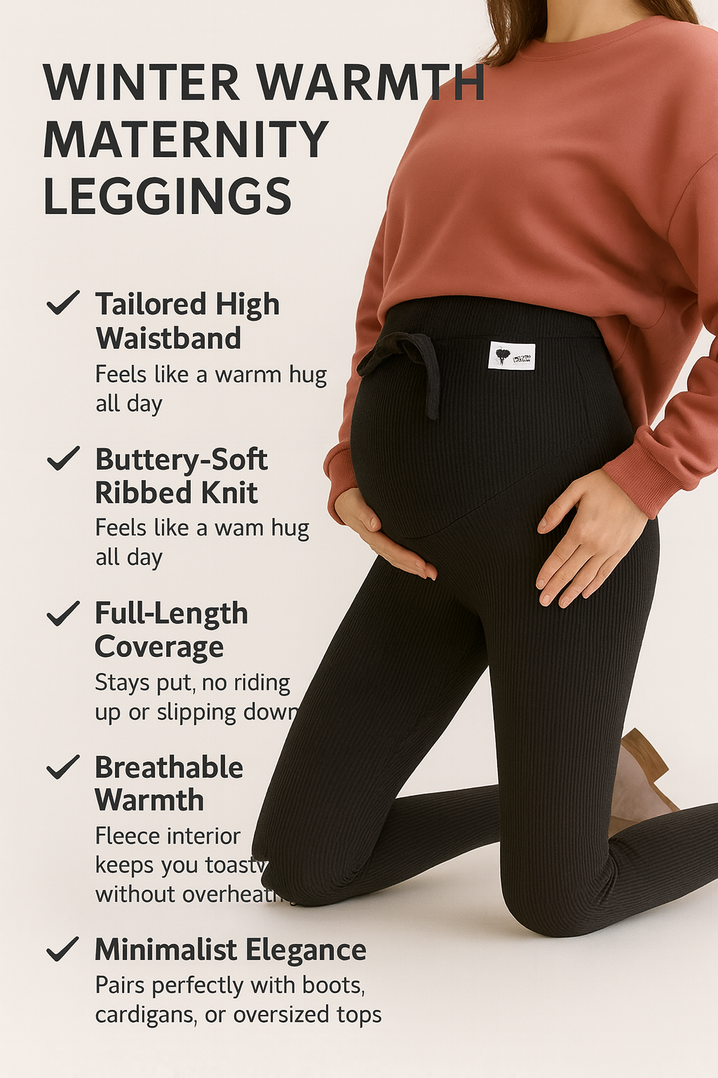 Winter Warmth Maternity Leggings