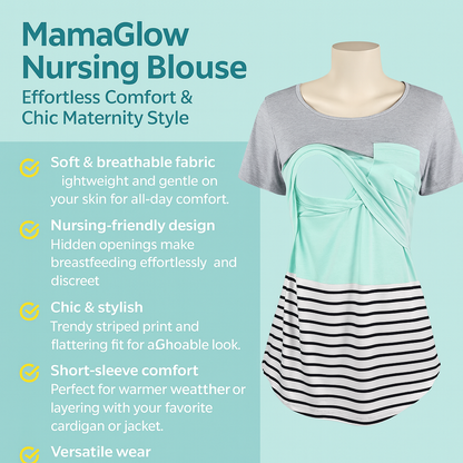 MamaGlow Nursing Blouse