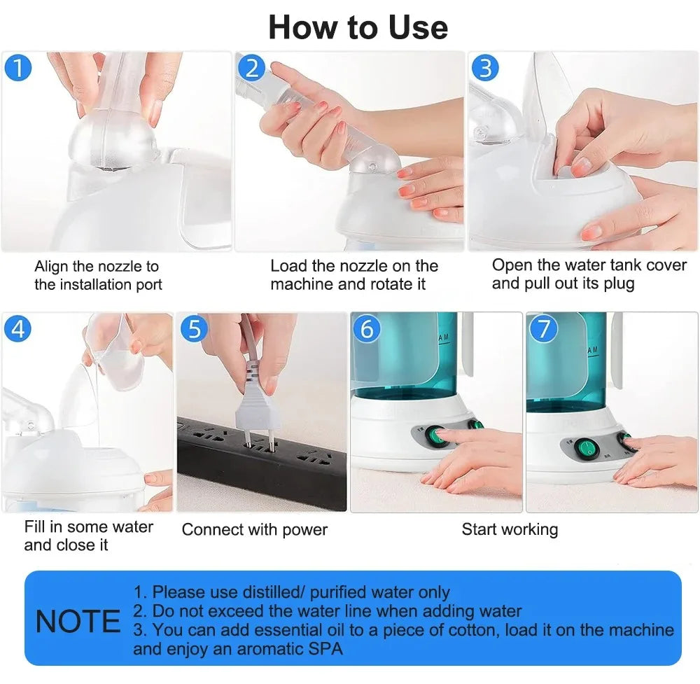Fulog GlowMist Nano Ionic Facial Steamer